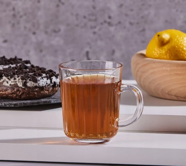 Venus 230 ml raidallinen lasimuki kahvalla kahville ja teelle