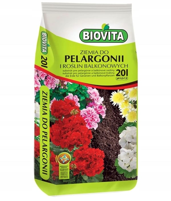 Jord för pelargonier och balkongväxter 20L