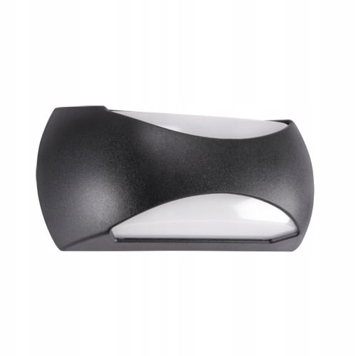 Enduro 2C 12W LED hermetisk facadelampe, sort