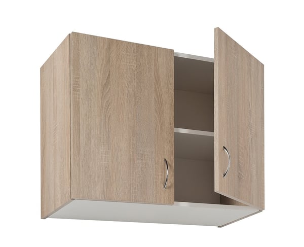 Yhden hengen 80 x 60 Sonoma Oak -seinälle ripustettava keittiönkaappi Yhden hengen 80 x 60 Sonoma Oak -seinälle ripustettava keittiönkaappi