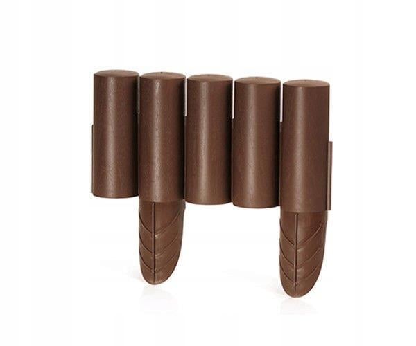 Havepalisade, plastik, brun, 2,4 m, græsplæne