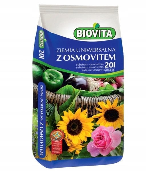 Universal jord til blomster med osmovit 20L