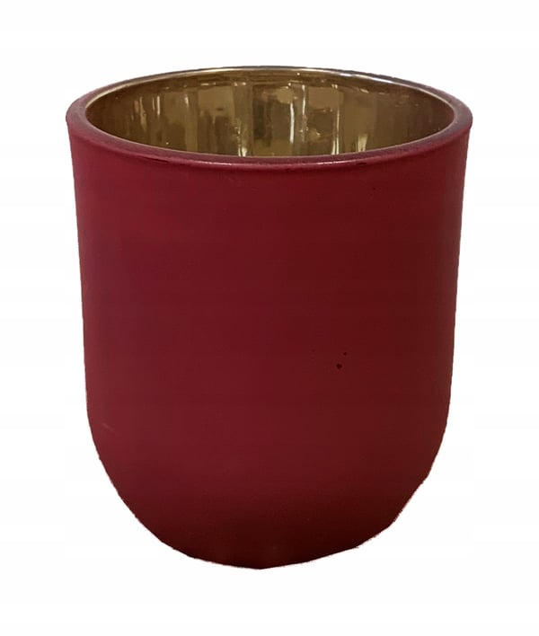 Glamorøs glas fyrfadsstage, rød, 10x7,5 Glamorøs glas fyrfadsstage, rød, 10x7,5