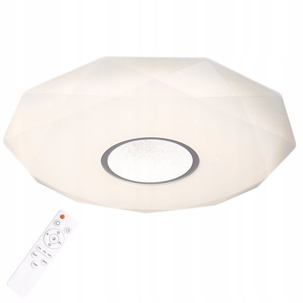 LED-kattovalaisin kaukosäätimellä Diamond 24W 2040lm 39cm