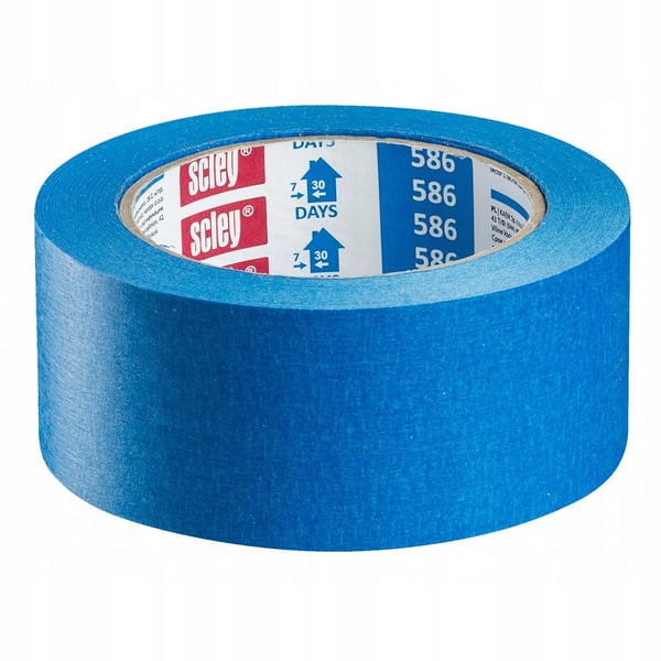 Sininen paperinen maalarinteippi 25mm 33m SCLEY