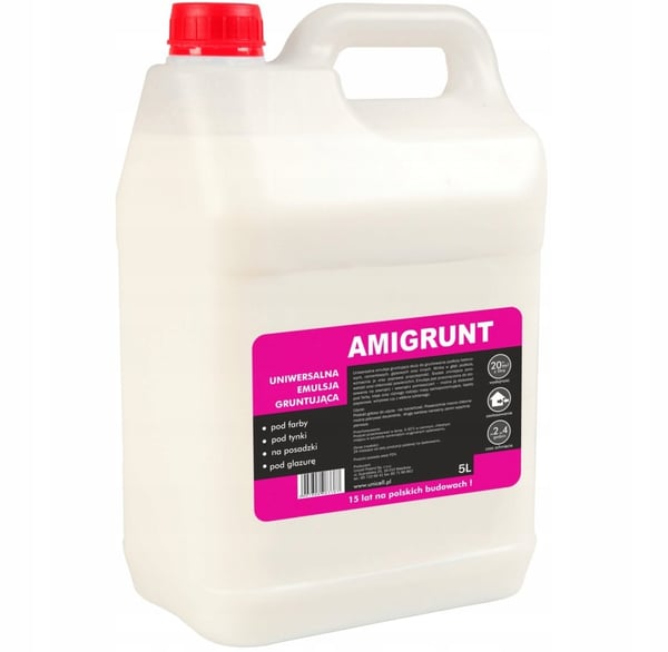 Universalprimer til vægge under puds og fliser Amigrunt 5L
