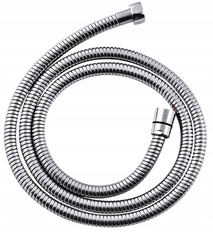 Lugo krom gummislang i metall 150 cm