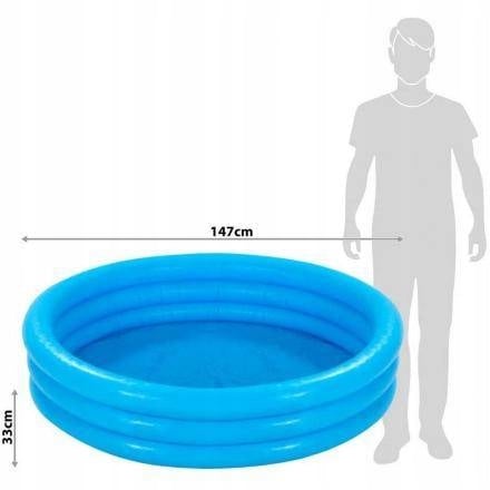Uppblåsbar trädgårdspool för barn, barnpool, 147x33cm