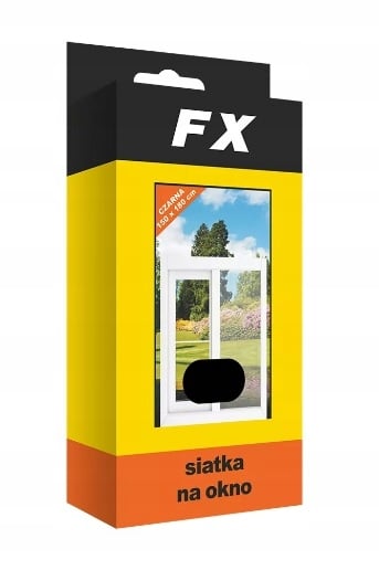 FX insektnet til vinduer 180x150 cm sort