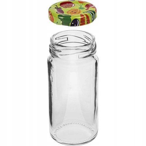 Lasinen purkki kannella TO fi43 90 ml - 6 kpl