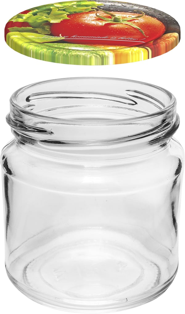 Lasipurkki kannella TO fi66 212 ml - 6 kpl