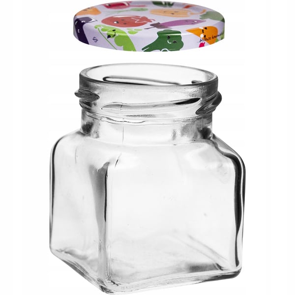 Lasipurkki kannella TO fi53 120ml - 6 kpl