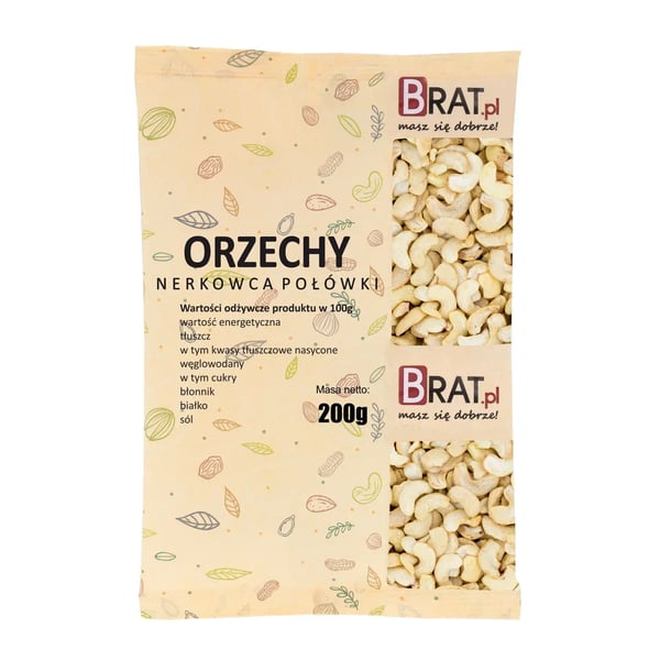 Cashewpähkinän puolikkaat 200 g