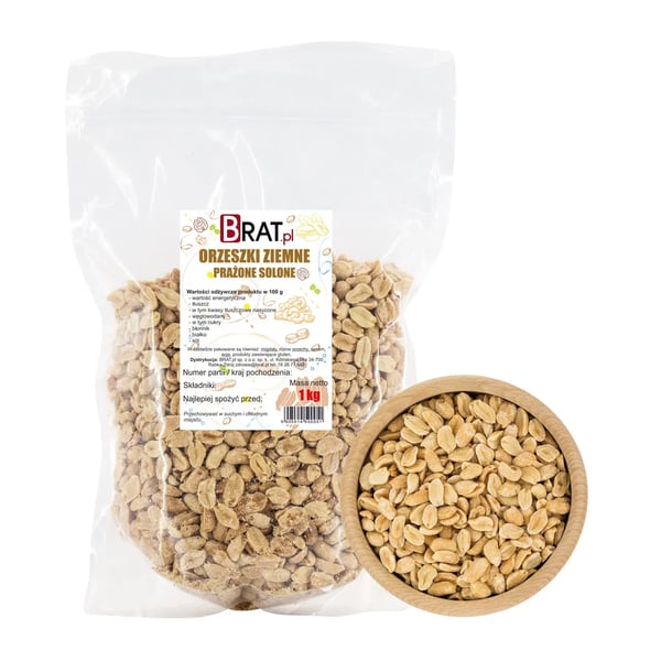 Rostattavat suolatut maapähkinät 1 kg