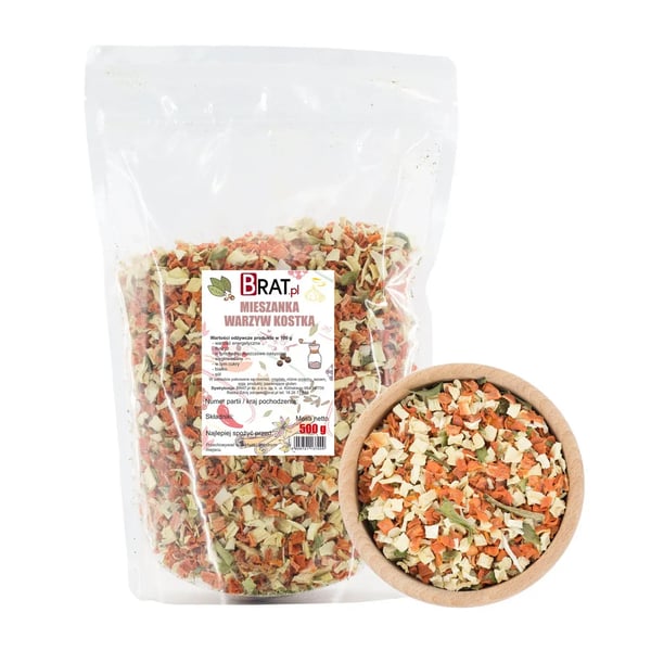 Grønsagsmix kubeskåret 500g