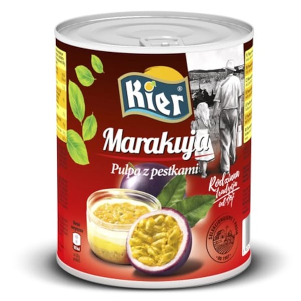 Passionhedelmän hedelmäliha siemenineen 825g