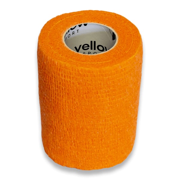 Kohesivt bandage 7,5 cm x 4,5 m intensivt orange