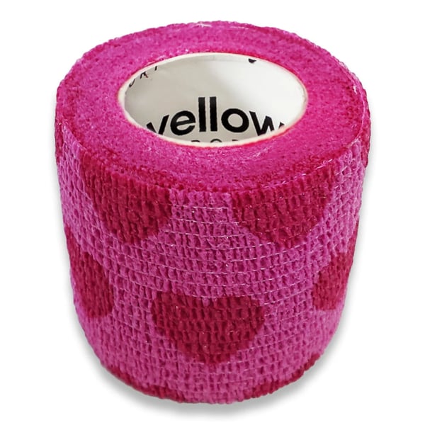 Koheesioside 5cm x 4.5m pinkki sydämillä