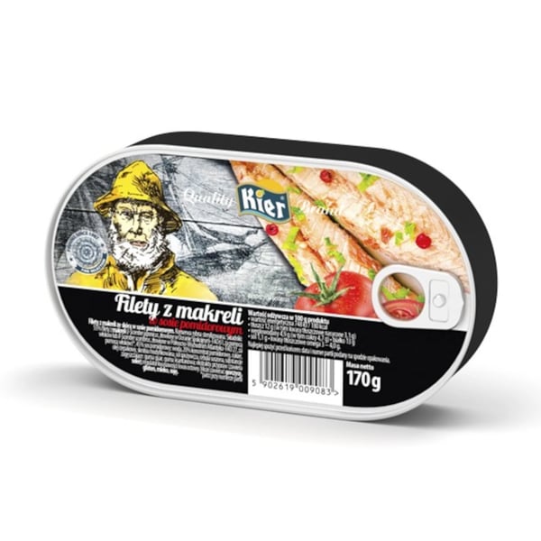 Makrillin fileet tomaattikastikkeessa 170 g