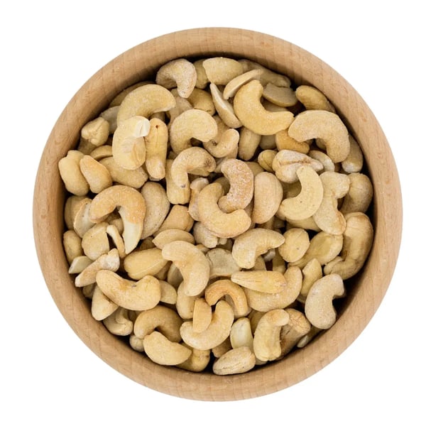 Paahdettuja suolattuja cashewpähkinöitä 1 kg (2 x 500 g)