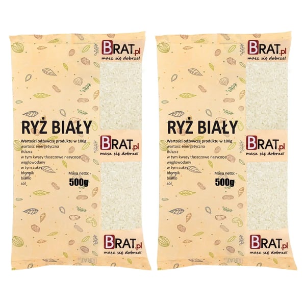 Valkoinen riisi 1 kg (2 x 500 g)