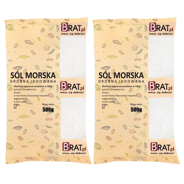 Hienoa jodioitua merisuolaa 1 kg (2 x 500 g)