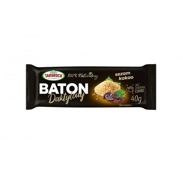 Dadelbar med sesam og kakao 40g