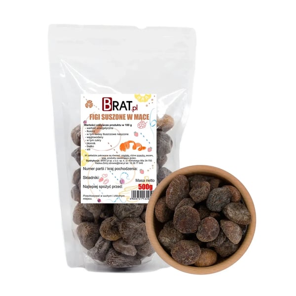 Kuivattuja viikunoita jauhoissa 500 g