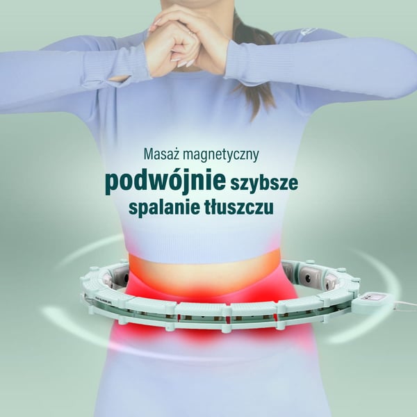 HHM14 HULA HOP vihreä magneeteilla ja painolla sekä laskuri HMS