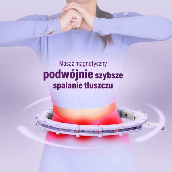 HHM14 HULA HOP VIOLETTI magneteilla ja painolla ja laskurilla HMS