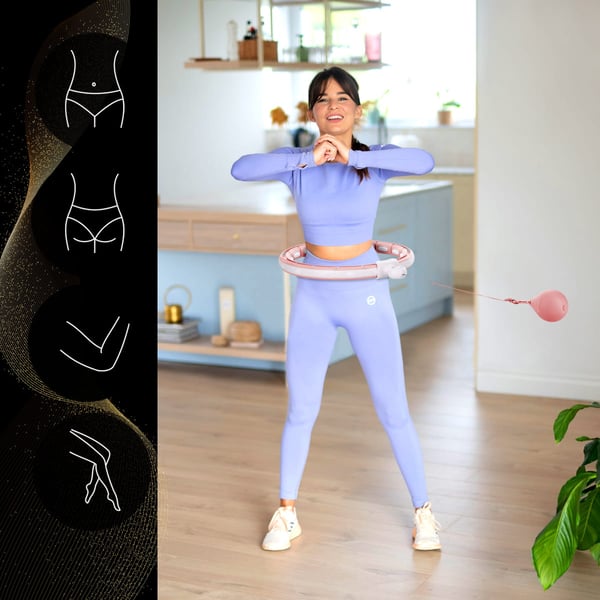 HHM15 HULA HOP VAALEANPUNAINEN MAGNESIUMILLA JA PAINOLLA + LASKURI HMS