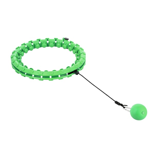 HHW01 Hula hop vihreä pullistumilla ja painolla HMS