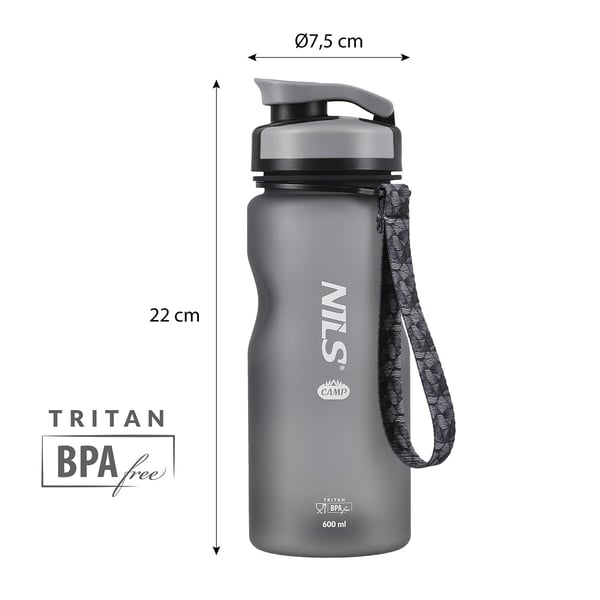 Tritan-pullo Nils Camp NC1740 musta