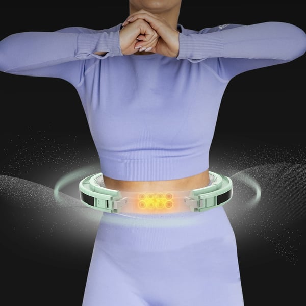 HHM13 HULA HOP GRÖN MED MAGNETER OCH VIKT + RÄKNARE HMS