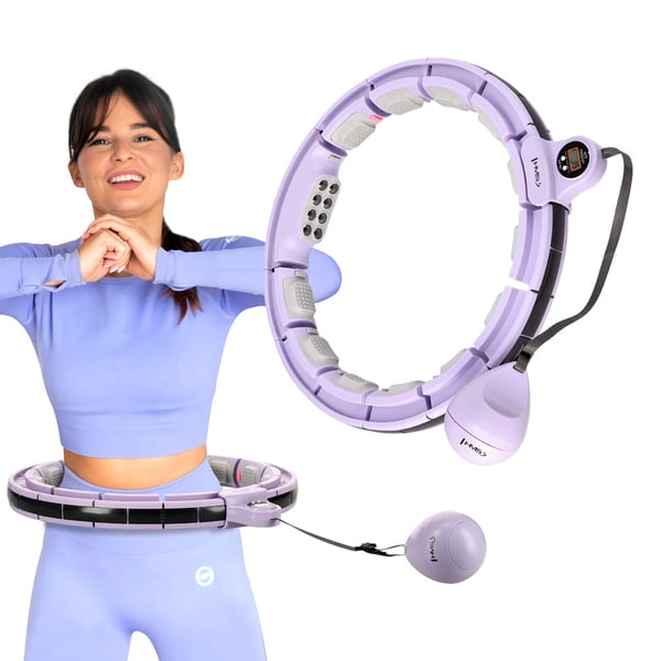 HHM13 HULA HOP VIOLETTI magneeteilla ja painolla + laskuri HMS