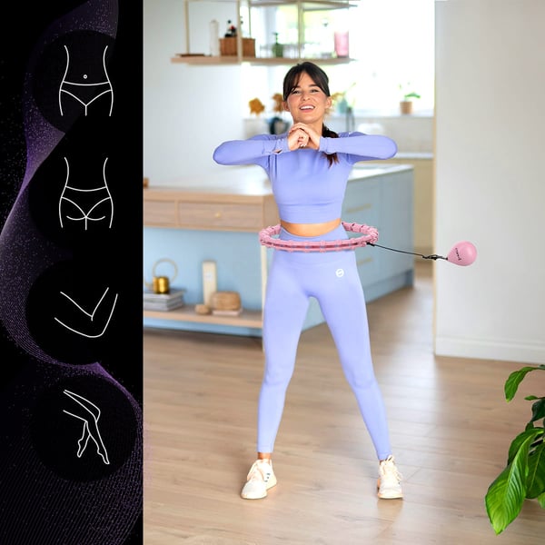 HHW02 HULA HOP LIGHT PINK nystyillä ja painolla HMS