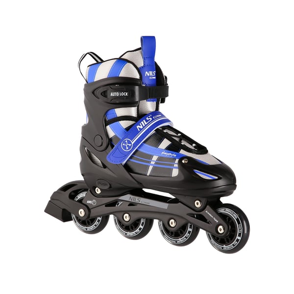 NILS EXTREME NH18366A 2i1 NAVY BLÅ RULLESKØJTER NH18366A 2i1 NAVY BLUE STØRRELSE M (35-38) NILS EXTREME RULLESKØJER MED HOCKEYÆRM