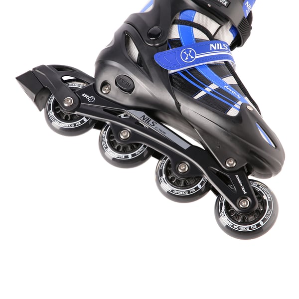 NILS EXTREME NH18366A 2i1 NAVY BLÅ RULLESKØJTER NH18366A 2i1 NAVY BLUE STØRRELSE S(31-34) NILS EXTREME RULLESKØJTER MED HOCKEYÆRM