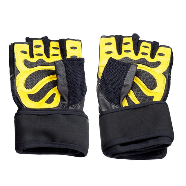 Træningshandsker RST01 black/yellow HMS RST01 black/yellow str. M træningshandsker HMS