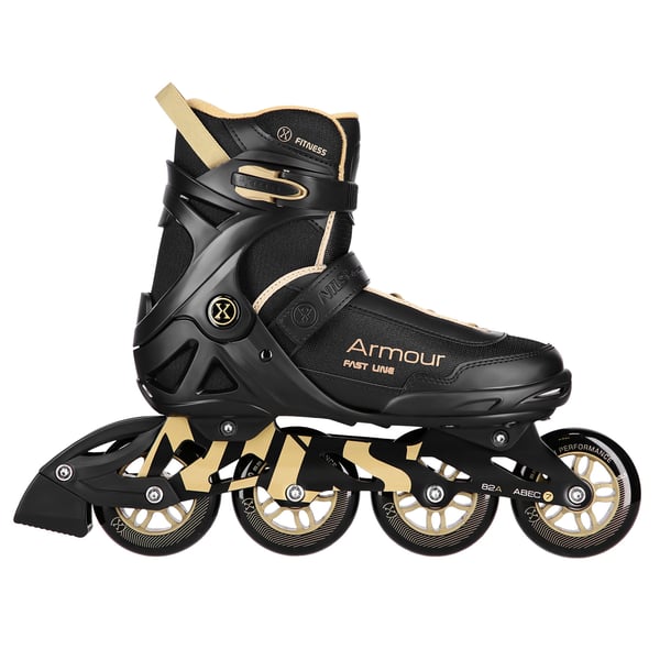 Rullaluistimet Armour musta ja kulta NA22151 Nils Extreme koko 42