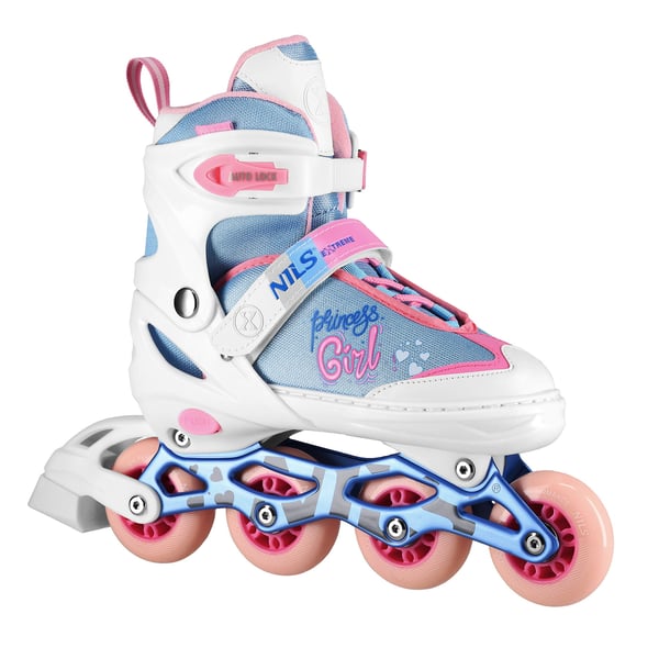 NA18168A rollerski Princess hvid str. L (39-42) NILS EXTREME