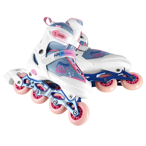 NA18168A rollerski Princess hvid str. L (39-42) NILS EXTREME