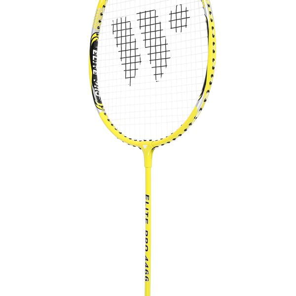 ALUMTEC 4466 badmintonracketset gul 2st + fjäderboll 3st + nät + linor WISH