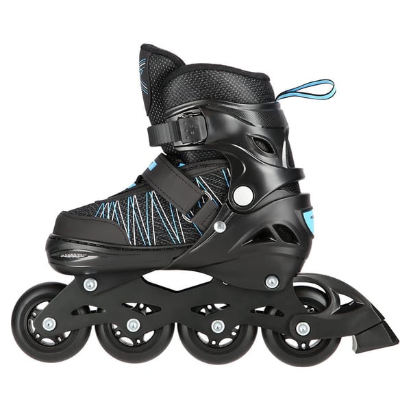 NH11912 A 2w1 sort og blå inline-skøjter med udskiftelig hockeykling NILS EXTREME - 5907695543056