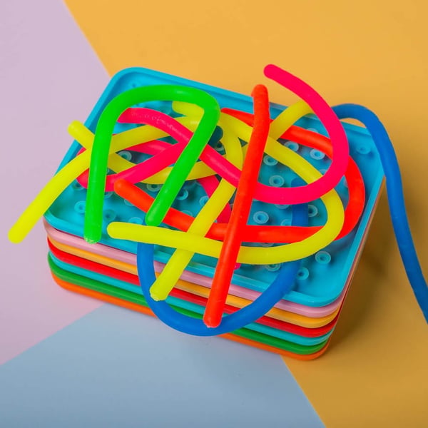 WigglyToy blå sensorisk leksak