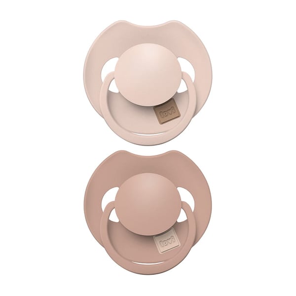 Lovi Prime dynaaminen silikoninenäppy 18 kk+ 2 kpl nude/sininen