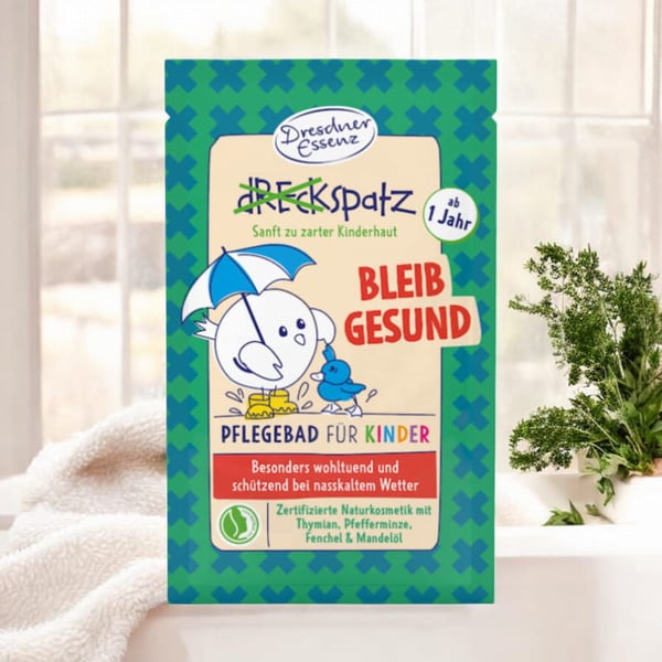 Sundhedsfremmende badesalt til børn 1+ Bliv sund! DreckSpatz, Dresdner Essenz
