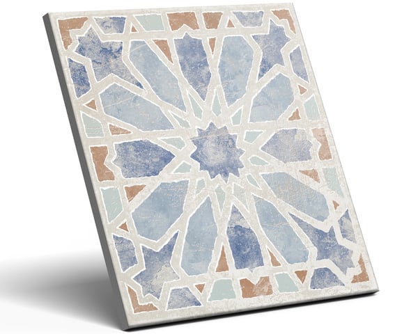 Dekorativ porcelænsflise patchwork Salerno Alhambra 20x20 cm klasse I