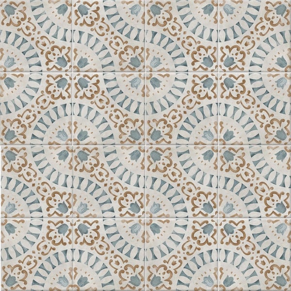 Dekorativ porcelænsflise patchwork Salerno Roseta 20x20 cm klasse I
