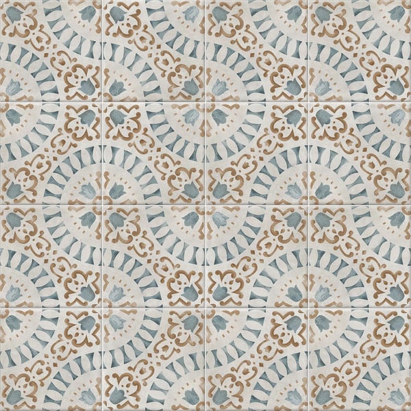 Dekorativ porcelænsflise patchwork Salerno Roseta 20x20 cm klasse I